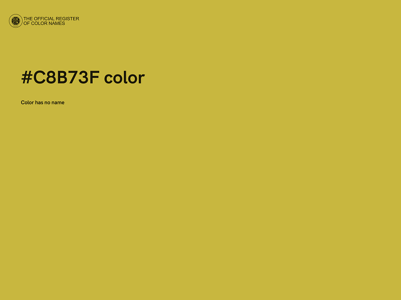 #C8B73F color image