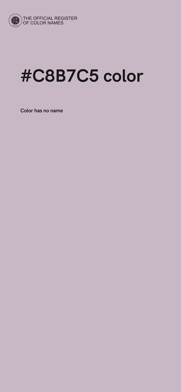 #C8B7C5 color image