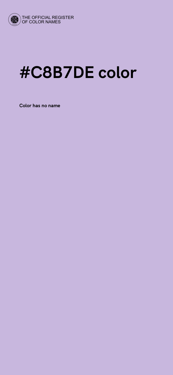 #C8B7DE color image