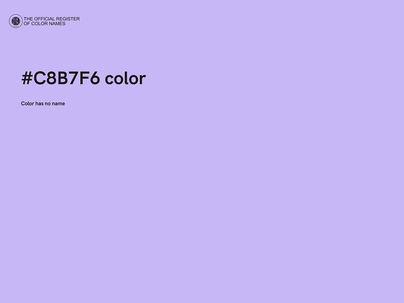 #C8B7F6 color image