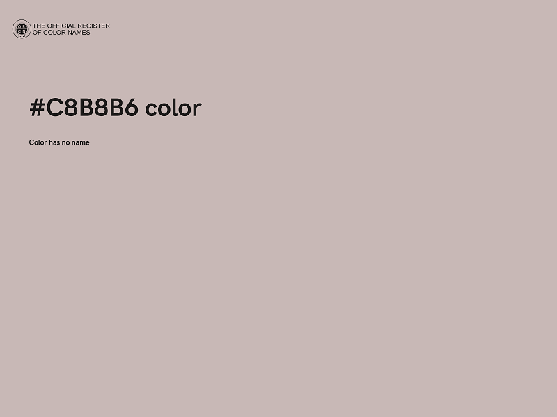 #C8B8B6 color image