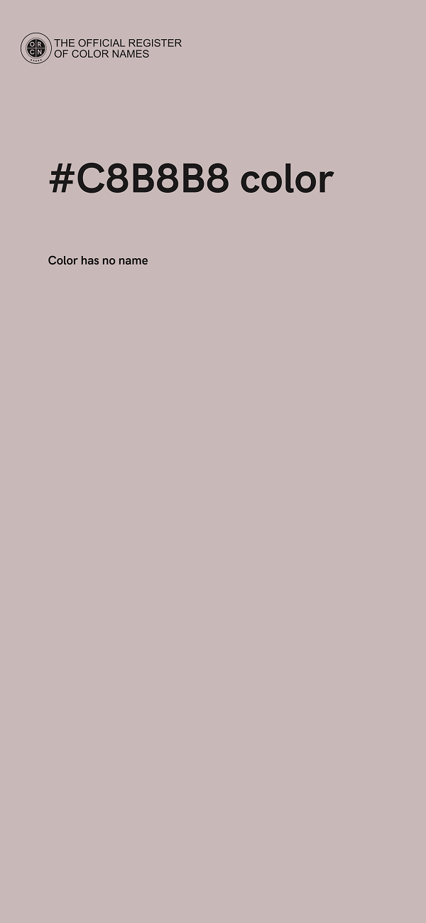 #C8B8B8 color image