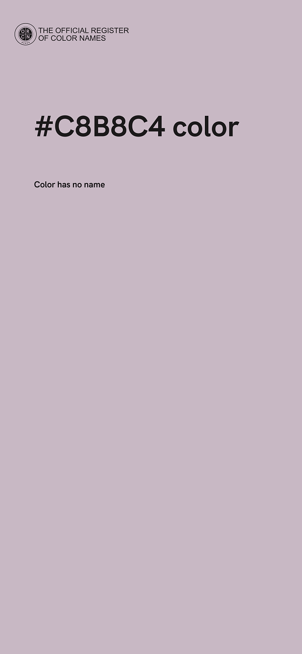 #C8B8C4 color image