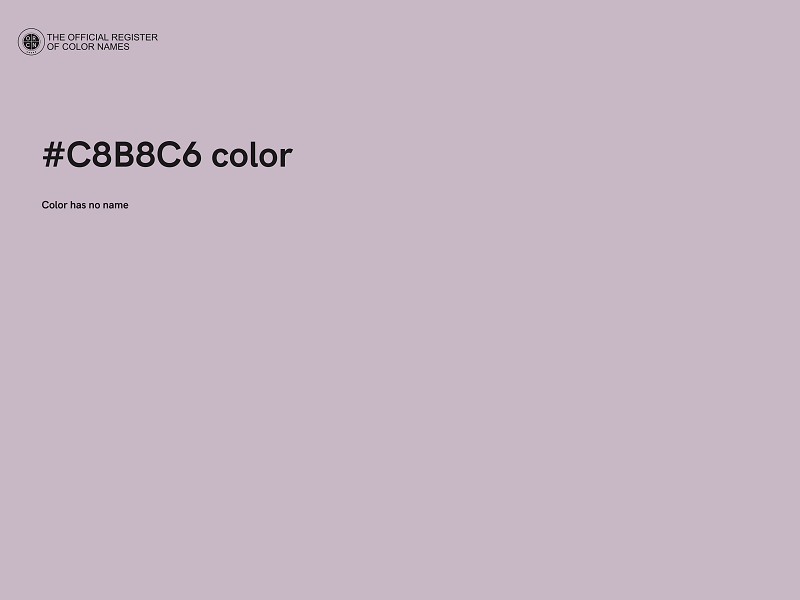 #C8B8C6 color image