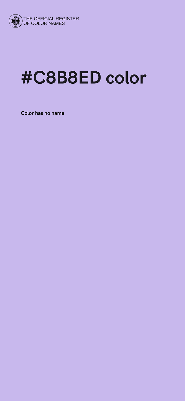 #C8B8ED color image