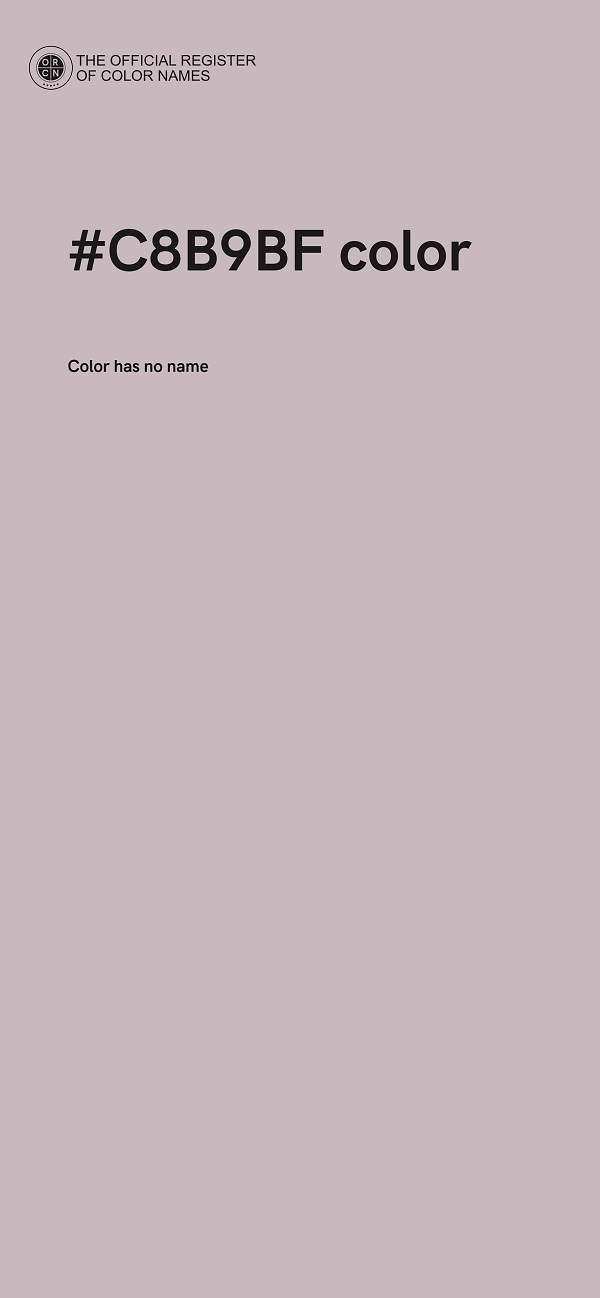 #C8B9BF color image