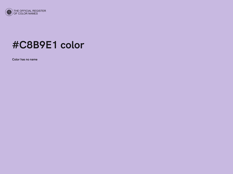 #C8B9E1 color image