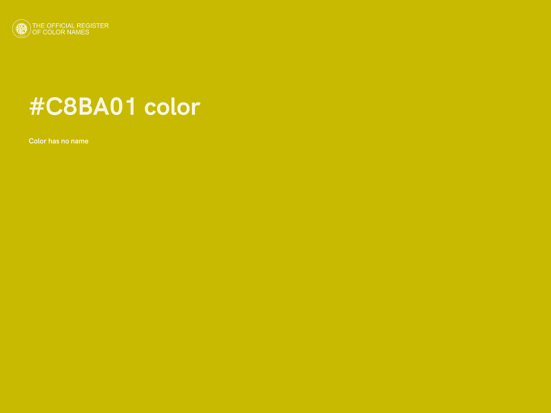 #C8BA01 color image