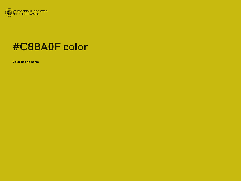 #C8BA0F color image