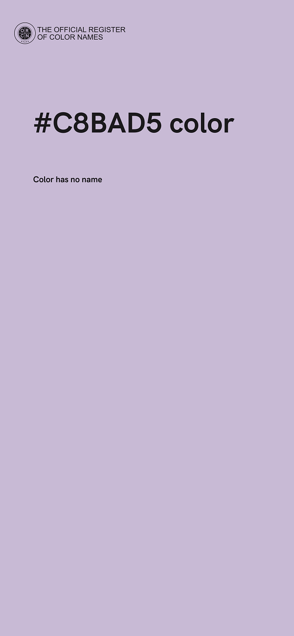 #C8BAD5 color image