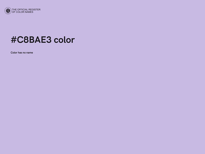 #C8BAE3 color image