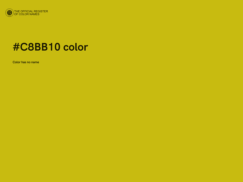 #C8BB10 color image