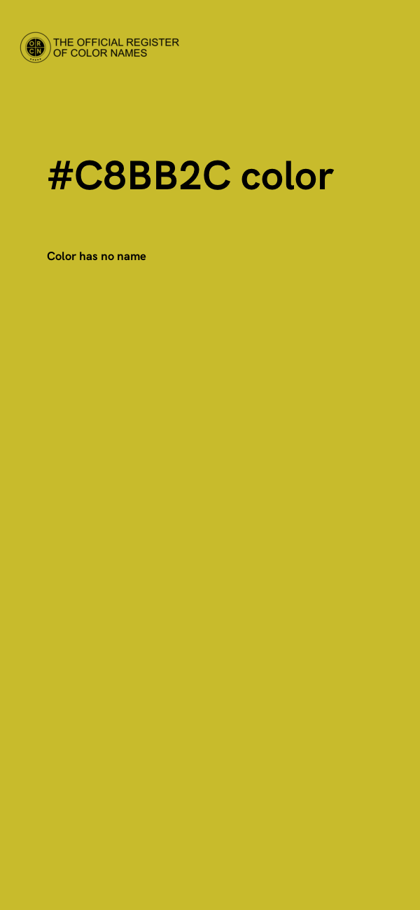 #C8BB2C color image