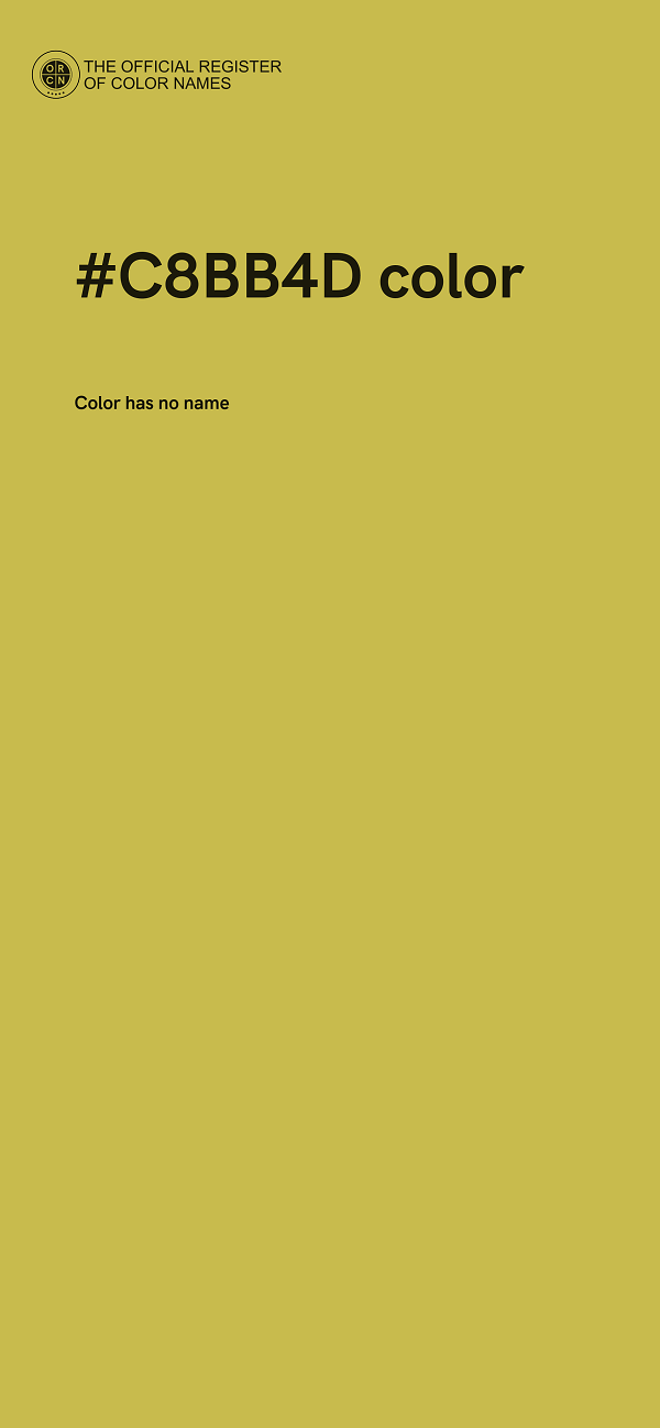 #C8BB4D color image