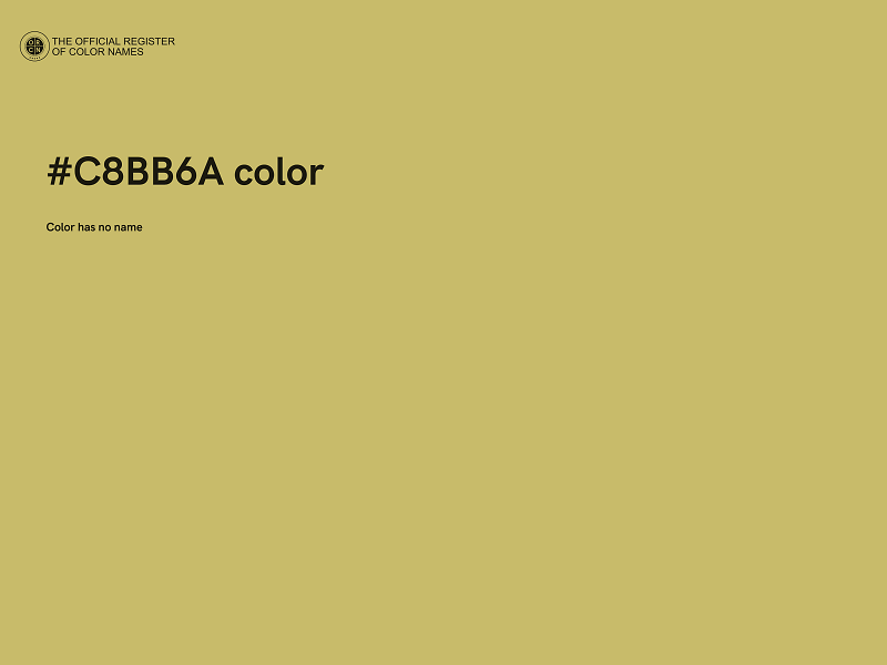 #C8BB6A color image