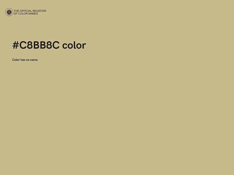 #C8BB8C color image