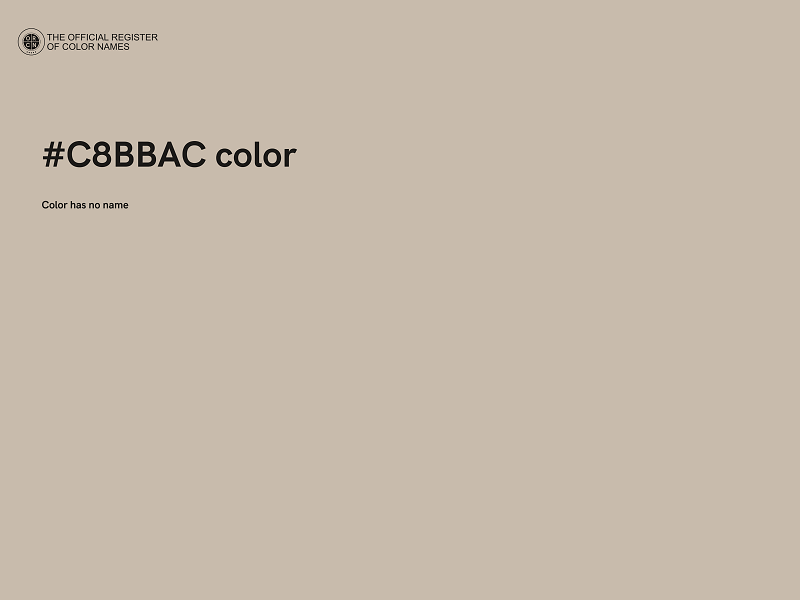 #C8BBAC color image