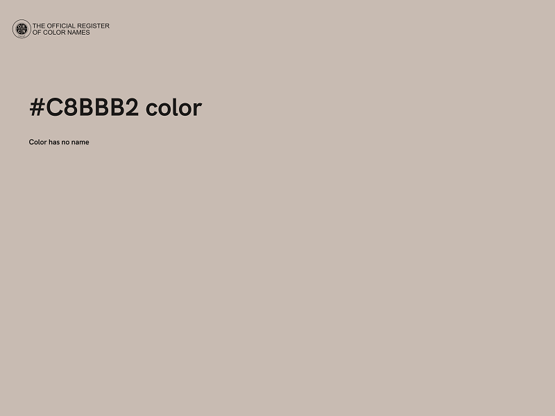 #C8BBB2 color image