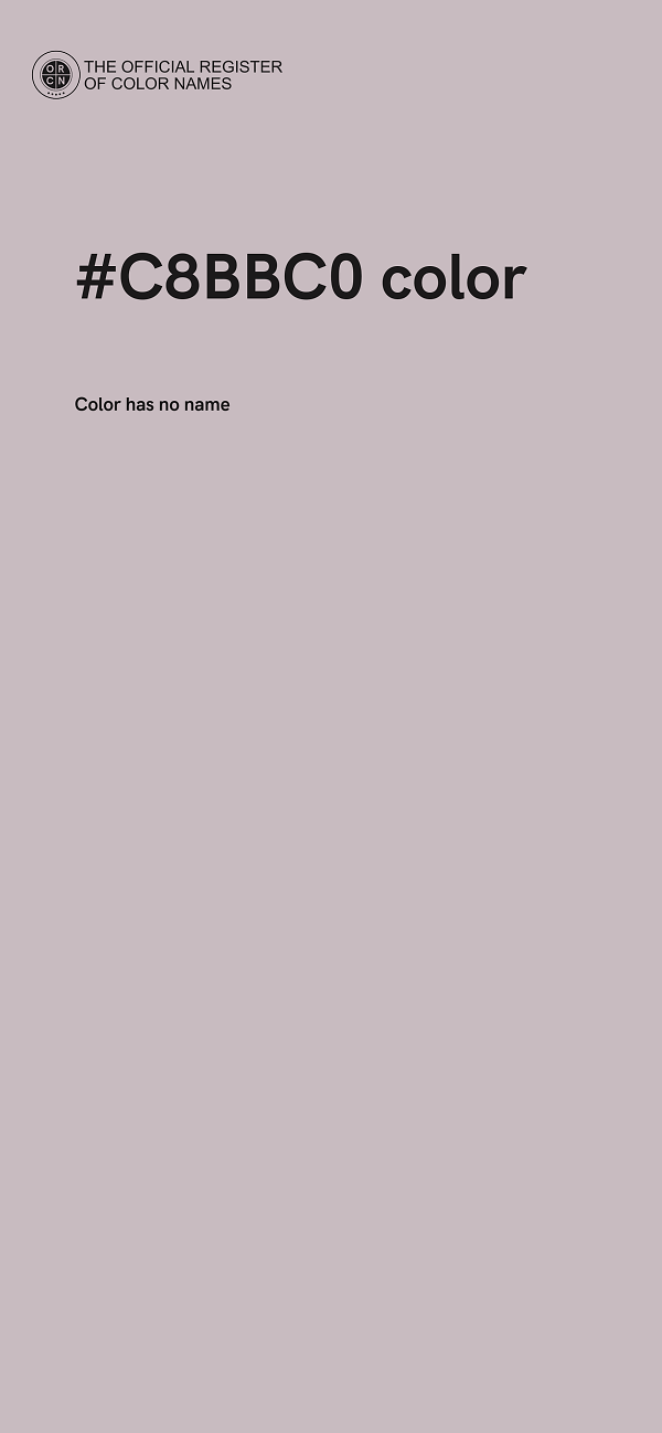 #C8BBC0 color image