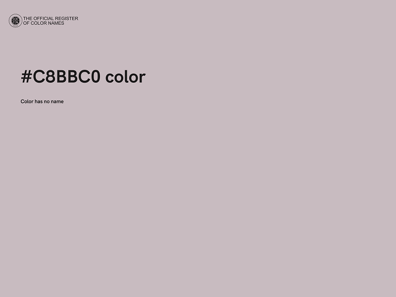 #C8BBC0 color image