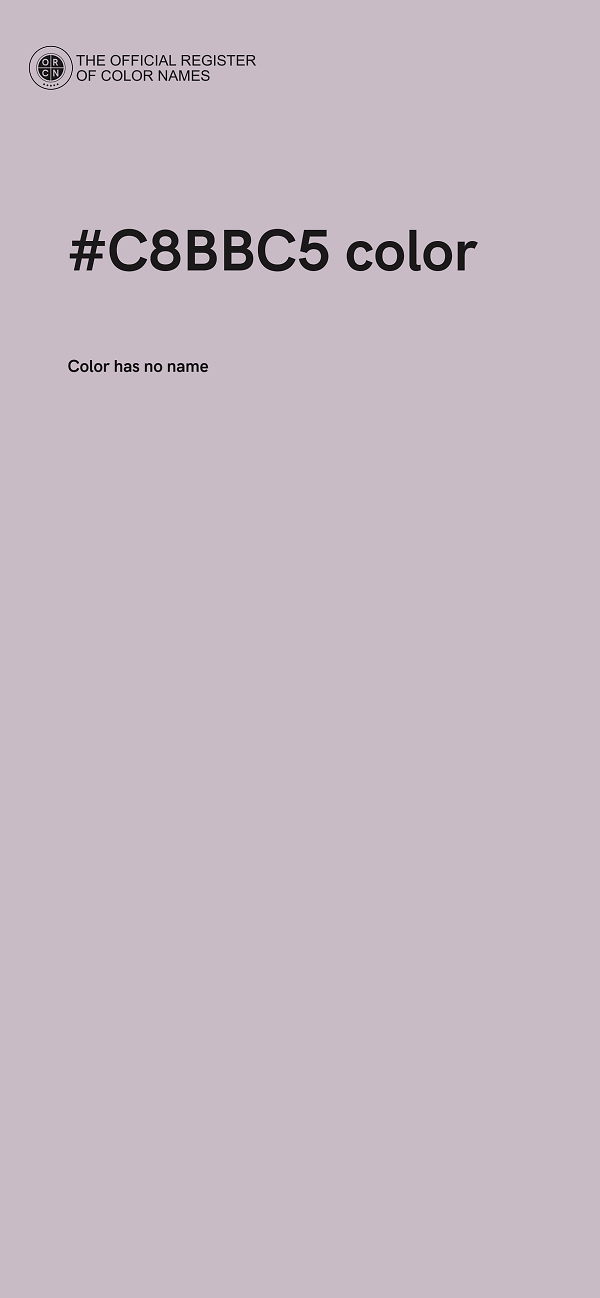 #C8BBC5 color image