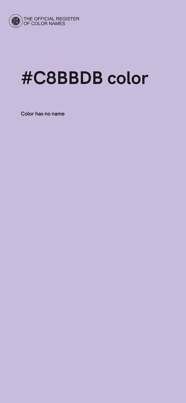 #C8BBDB color image