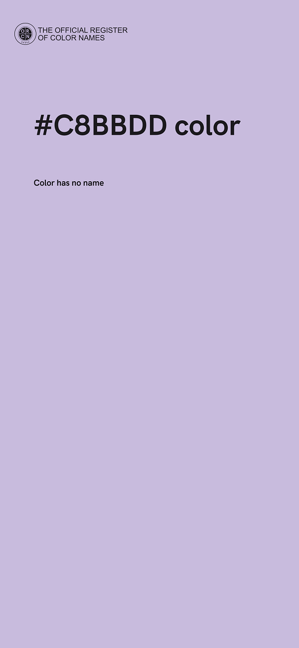 #C8BBDD color image