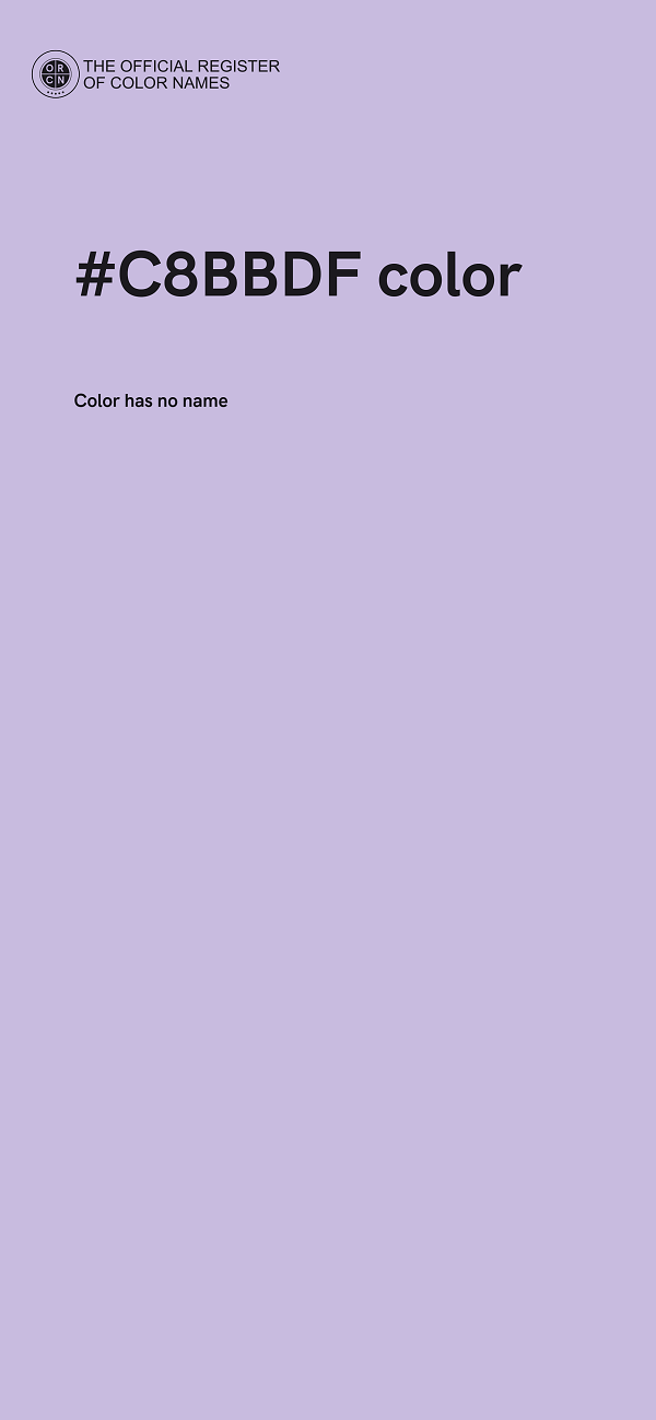 #C8BBDF color image