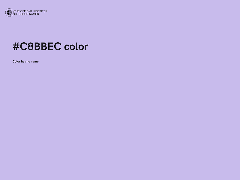 #C8BBEC color image