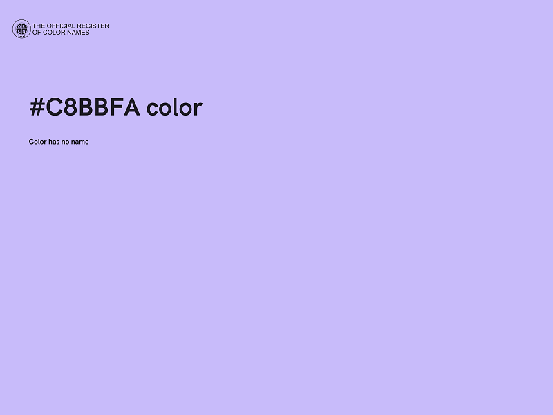 #C8BBFA color image