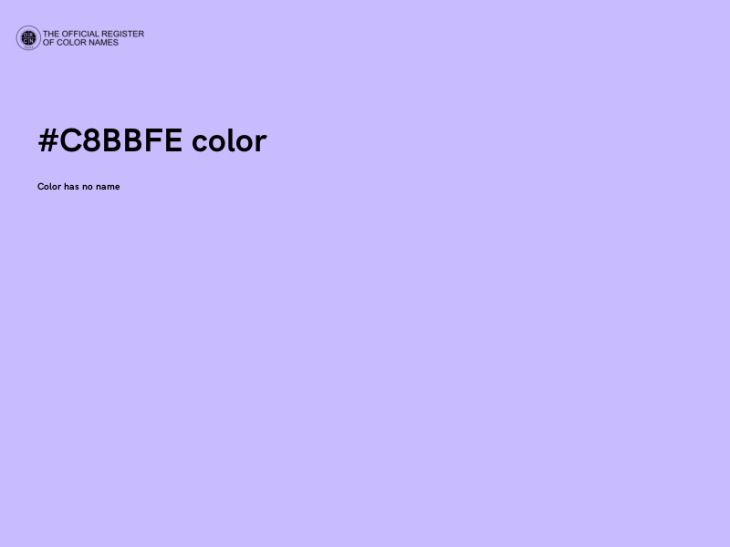 #C8BBFE color image