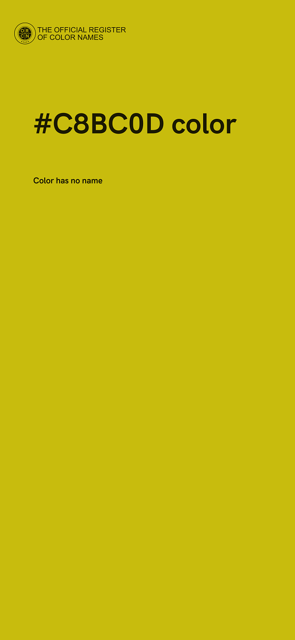 #C8BC0D color image