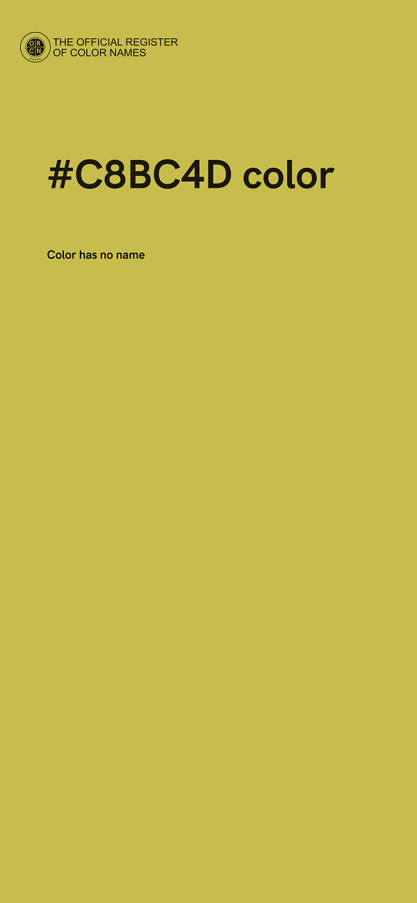 #C8BC4D color image