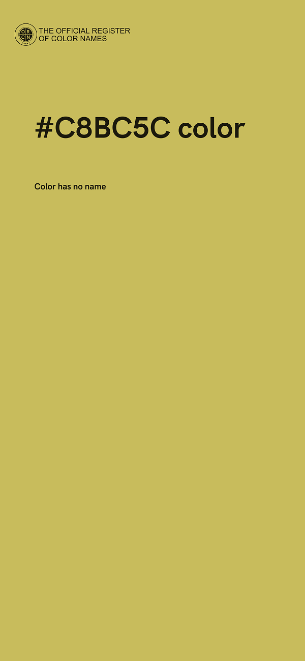 #C8BC5C color image