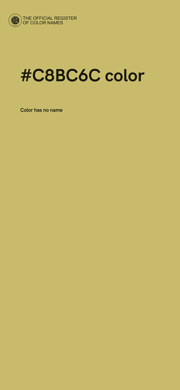#C8BC6C color image
