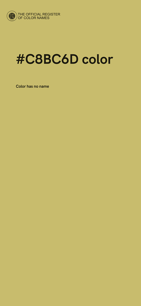 #C8BC6D color image