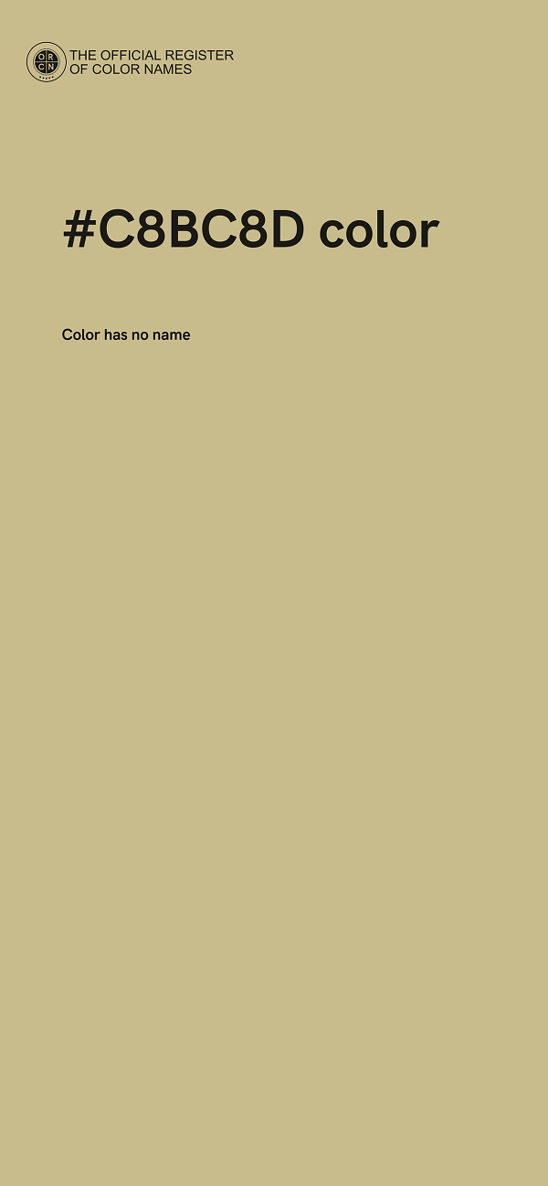 #C8BC8D color image