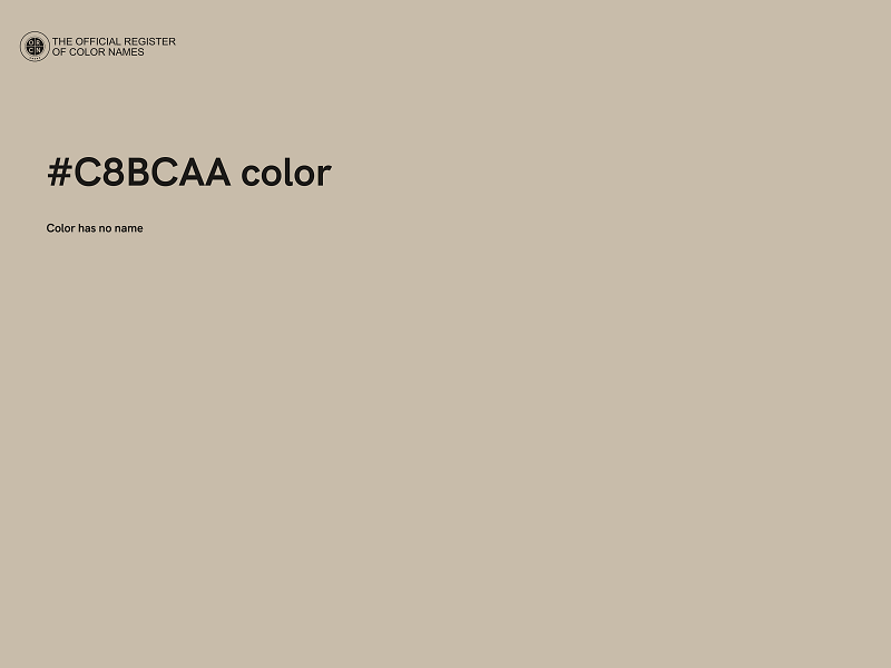 #C8BCAA color image