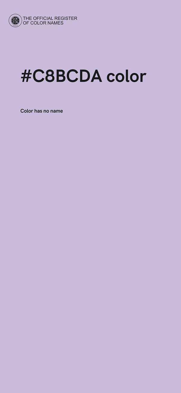 #C8BCDA color image
