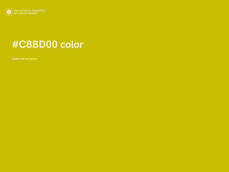 #C8BD00 color image