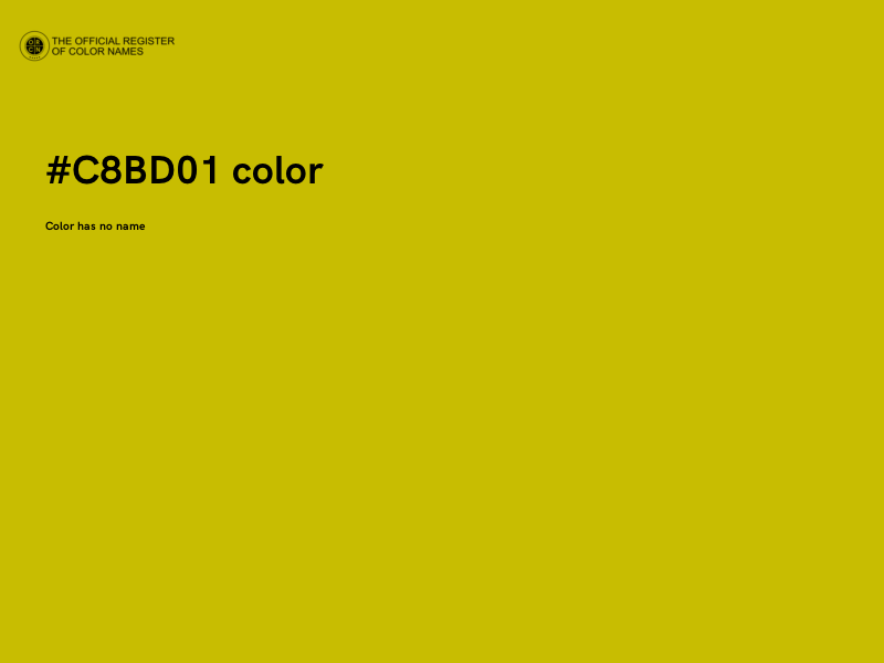 #C8BD01 color image