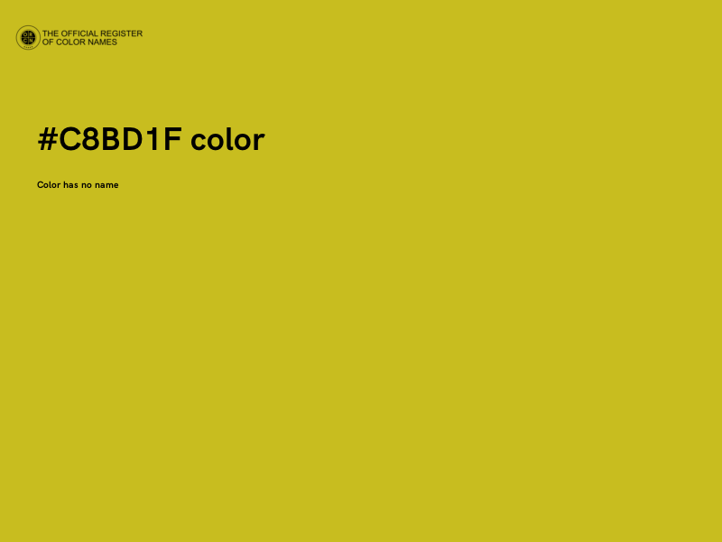#C8BD1F color image