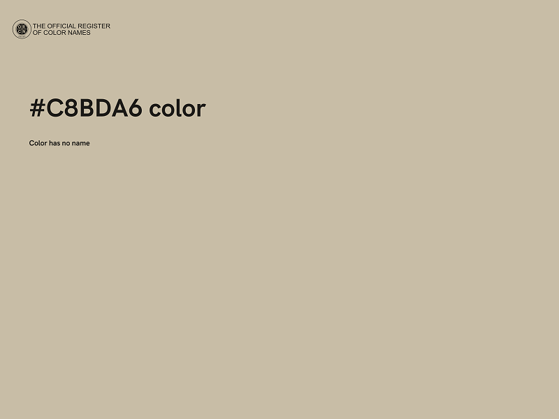 #C8BDA6 color image