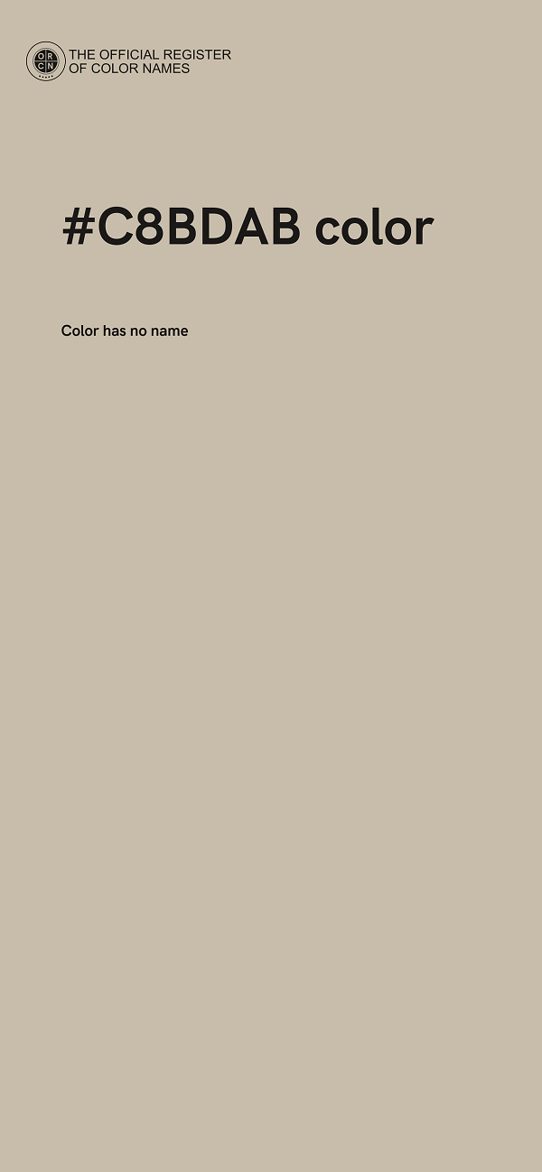#C8BDAB color image