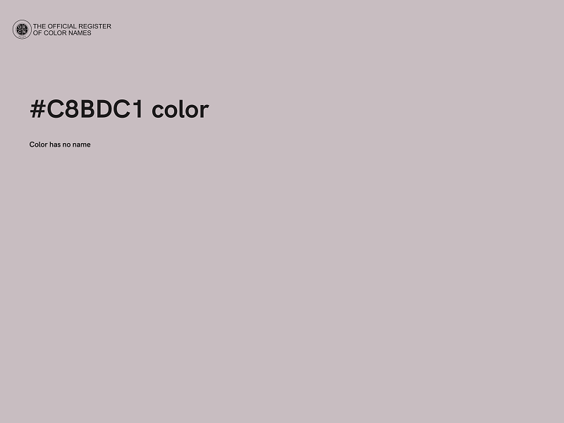 #C8BDC1 color image