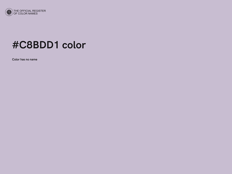 #C8BDD1 color image