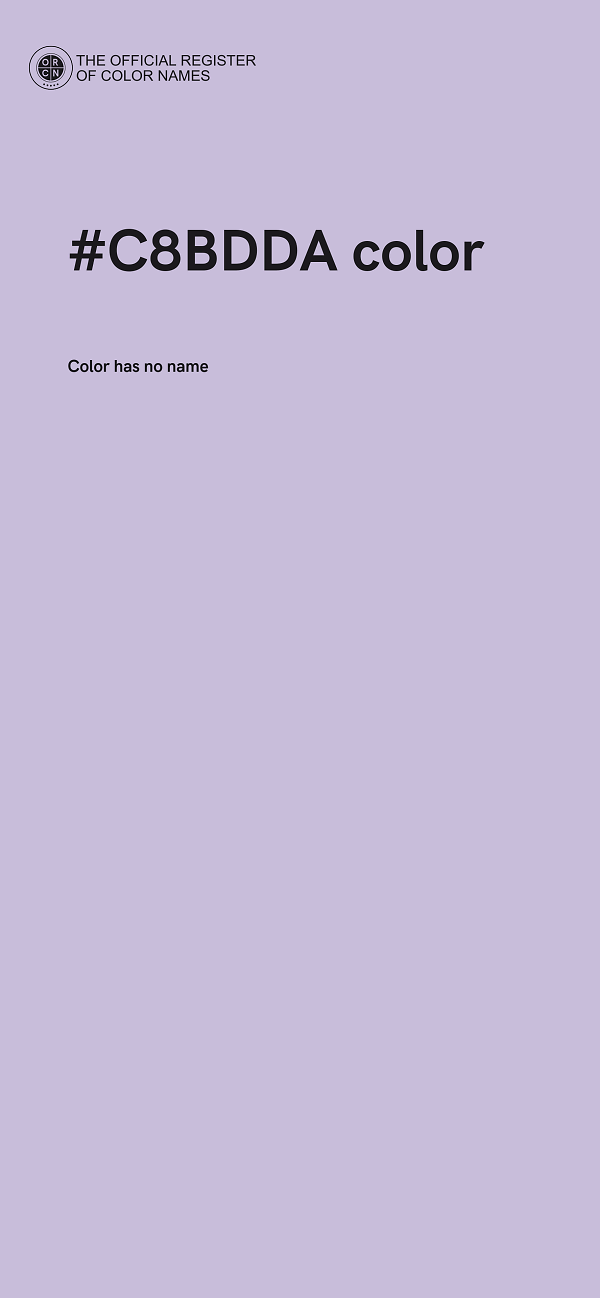 #C8BDDA color image