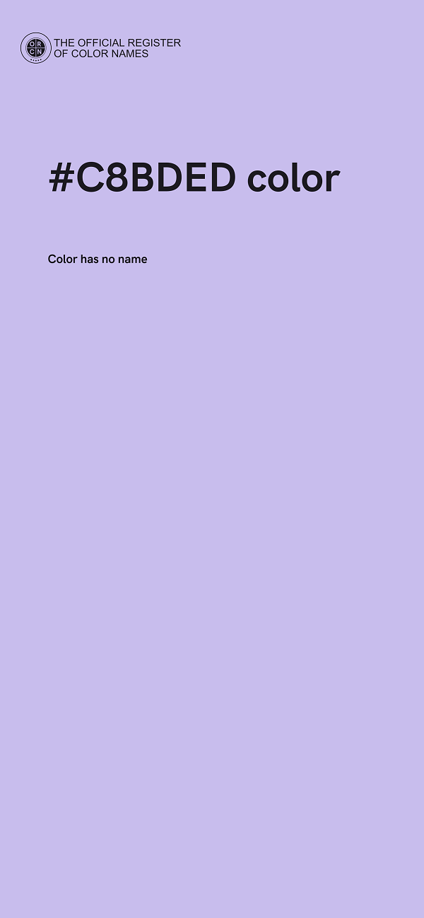 #C8BDED color image