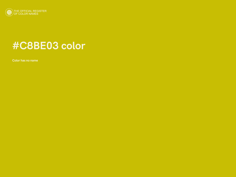 #C8BE03 color image