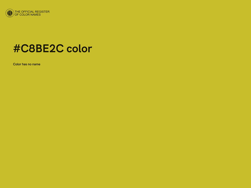 #C8BE2C color image